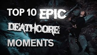 Top 10 EPIC Deathcore moments 2021 [upl. by Idnarb]