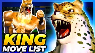 KING MOVE LIST  Tekken 1 [upl. by Neeka]