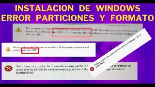 Error al Instalar Windows MBR  GPT  Crear Particion  Formatear  SOPTECO [upl. by Khalil755]