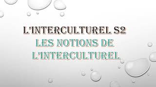 Introduction à linterculturel S2  les notions de linterculturel [upl. by Einrae]