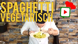 Vegetarische Spaghetti Einfach amp Schnell  Mattia Riviera [upl. by Peltz779]