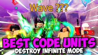 New Best Code Units ONLY vs Infinite Mode  ASTD Challenge Ft Pizza Girl amp Mihawk Wano [upl. by Namyac]