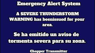 EAS Severe Thunderstorm Warning in Texas ReMake [upl. by Viveca]