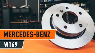 Wie MERCEDESBENZ A W169 Bremsscheiben hinten und Bremsbeläge wechseln TUTORIAL  AUTODOC [upl. by Sehguh]