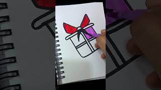 Surprise box drawing drawing youtubeshorts kiddraws art [upl. by Stedmann]