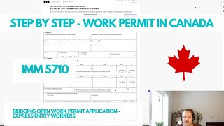 Complete Guide to Bridging Open Work Permit Application in Canada  Full Walkthrough [upl. by Nuahc]