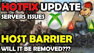 ARK NEWS XB1 Hotfix  Host Barrier Info  Removing Commands [upl. by Matlick]