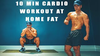 10 Min Cardio Workout At Home Fat Burning [upl. by Azelea]