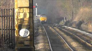 The Northern Belle 1Z34 Passing Hexham With DRS Class 47s 47802 and 47790 15 Dec 2011wmv [upl. by Zoi]