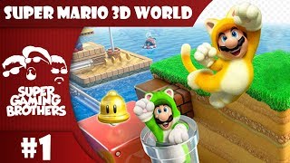 SGB Play Super Mario 3D World  Part 1  By The Power Of Cats [upl. by Selohcin]