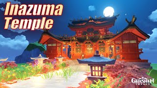 Inazuma Temple and Fish Pool ft Raiden Shogun Baal  Serenitea Pot Tutorial  Genshin Impact [upl. by Nilek]