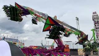 Cliffhanger Carnival Ride 2022 at Frazier Shows Window Rock AZ [upl. by Aramot]