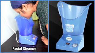 Facial steamer Review amp DemoFacial Steaming For Glowing And Younger looking skin [upl. by Ahsitam]