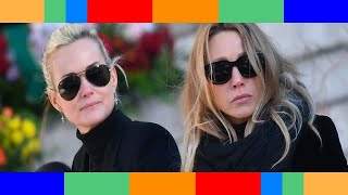 Laeticia Hallyday heureuse de retrouver Jade et Joy pour Pâques [upl. by Asilam]