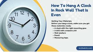 Hang A Clock In A Rock Wall [upl. by Aenyl]