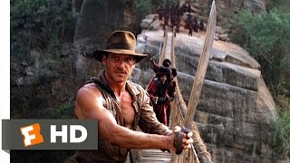 Indiana Jones and the Temple of Doom 910 Movie CLIP  The Rope Bridge 1984 HD [upl. by Kaasi853]