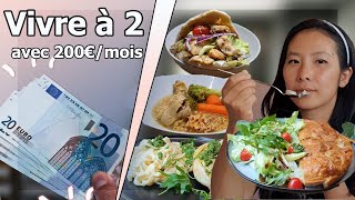 VIVRE A 2 AVEC 200€ LE MOIS EN 2024 CHALLENGE RETOUR DE COURSES RELAXE  CUSINE [upl. by Beka]