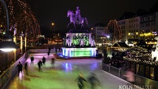 Heimat der Heinzel  Weihnachtsmarkt Köln Altstadt  Heumarkt  Schlittschuhbahn [upl. by Urina452]