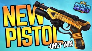 PISTOL ONLY WIN New Weapon in Realm Royale [upl. by Gaves]