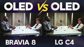 LG C4 OLED vs Sony BRAVIA 8 OLED TV Comparison 2024 in HDR [upl. by Llerod]