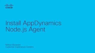 Install AppDynamics Nodejs Agent [upl. by Oramug]