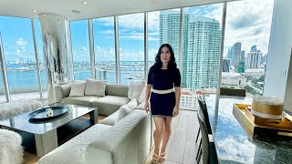 Selling Miami 🖤 Tour This 265M Waterfront Condo in Edgewater With Me [upl. by Clair]