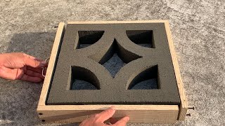 DIY  Cement Ideas Tips  Make cement ventilation bricks from wood molds  Decorate your home [upl. by Peppard996]