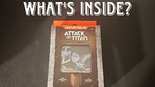 Universus  Attack on Titan Challenger Deck Eren and Armin Opening and Review [upl. by Lekim]