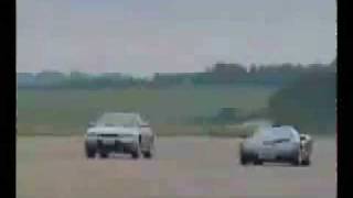 Top gear Mclaren F1 vs Nissan Skyline GT R R33 drag race [upl. by Yalcrab]