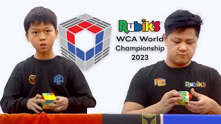 Rubiks Cube World Championship 2023 Finals Yiheng Wang vs Max Park vs Tymon Kolasiński [upl. by Bakeman]