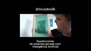 Cromia com Estampa gerada com Inteligência Artificial ai ia cursodeserigrafia quadricromia [upl. by Canica238]