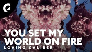 Loving Caliber  You Set My World On Fire Official Lyric Video [upl. by Eirrek447]