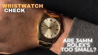 A look at the Rolex AirKing and 34mm Rolexs Is 34mm too small  Wristwatch Check [upl. by Nnyletak]