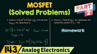 MOSFET Solved Problems Part 2 [upl. by Jahn]