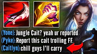 My whole team flamed me for picking Caitlyn Jungle so I carried them all [upl. by Lenaj]