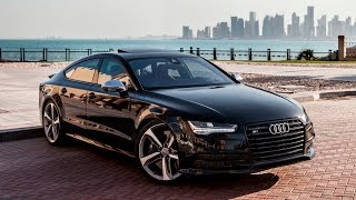 2017 Audi S7 450hp V8 40TT black on black  launch walkaround interior exterior [upl. by Sehguh130]