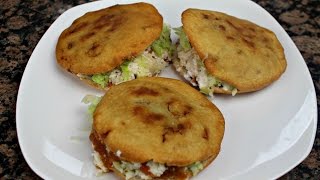 GORDITAS DE CHICHARRON  GORDITAS FRITAS INFLADAS [upl. by Ibba628]