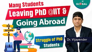 Why students leaving PhD in India and going abroad abroad phd [upl. by Aynotel]