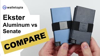 Ekster Senate vs Aluminum Cardholder  better or the same COMPARED [upl. by Oliver]