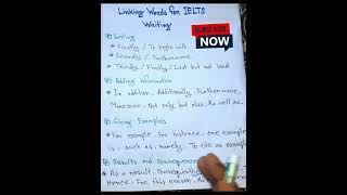 Effective Linkers for IELTS Writing ieltswriting vocabulary tipsandtricks spokenenglish [upl. by Elleiand]