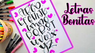 ✍🏽APRENDE LETRAS BONITAS Y FÁCILES💕✍🏽Abecedarios Títulos Bonitos😊 [upl. by Aliuqa]