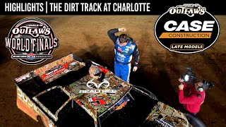 World of Outlaws CASE Construction Late Models  Dirt Track at Charlotte  Nov 9 2024  HIGHLIGHTS [upl. by Ewall587]