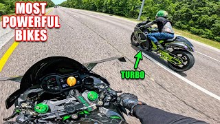 TURBO HAYABUSA vs NINJA H2 😈 [upl. by Delfine]