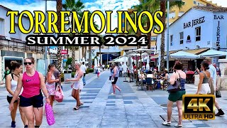 Torremolinos Spain Charming Town Summer 2024  costa del sol malaga Andalusia 4k [upl. by Herahab]