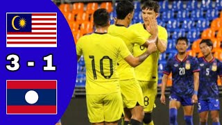 MALAYSIA VS LAOS  FRIENDLY MATCH 2024  RESULTS MALAYSIA VS LAOS [upl. by Antonio453]