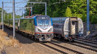 INSANE Amtrak Shave and a Haircut Horn BATTLE Between two ACS64’s 61923 [upl. by Quiteris]