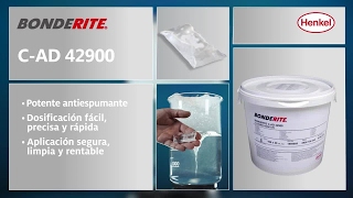 BONDERITE CAD 42900  Antiespumante de alto rendimiento en bolsitas monodosis [upl. by Alracal]