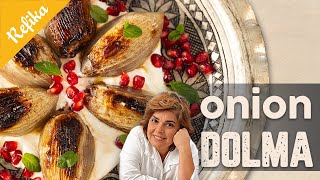 Get Ready to Impress with Stuffed ONIONS Recipe  TASTES SO GOOD 🧅 Turkish Onion DOLMA in AirFryer [upl. by Vorster]