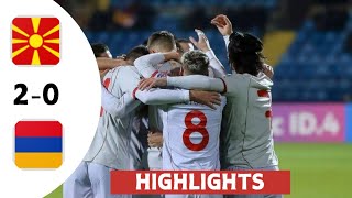 North Macedonia vs Armenia 20  All Goals amp Extended Highlights [upl. by Osmen]