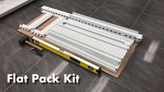 How To Assemble A Single Sided Pegboard Gondola Shelving Unit [upl. by Dyson]